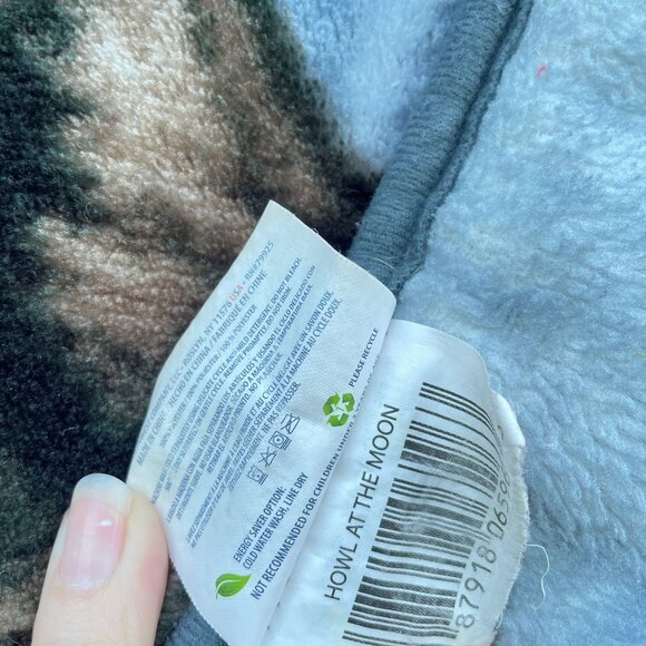 James Hautman 50" x 65" Howl At The Moon Fleece Wolf Throw Blanket Cabin Nature - Picture 7 of 8